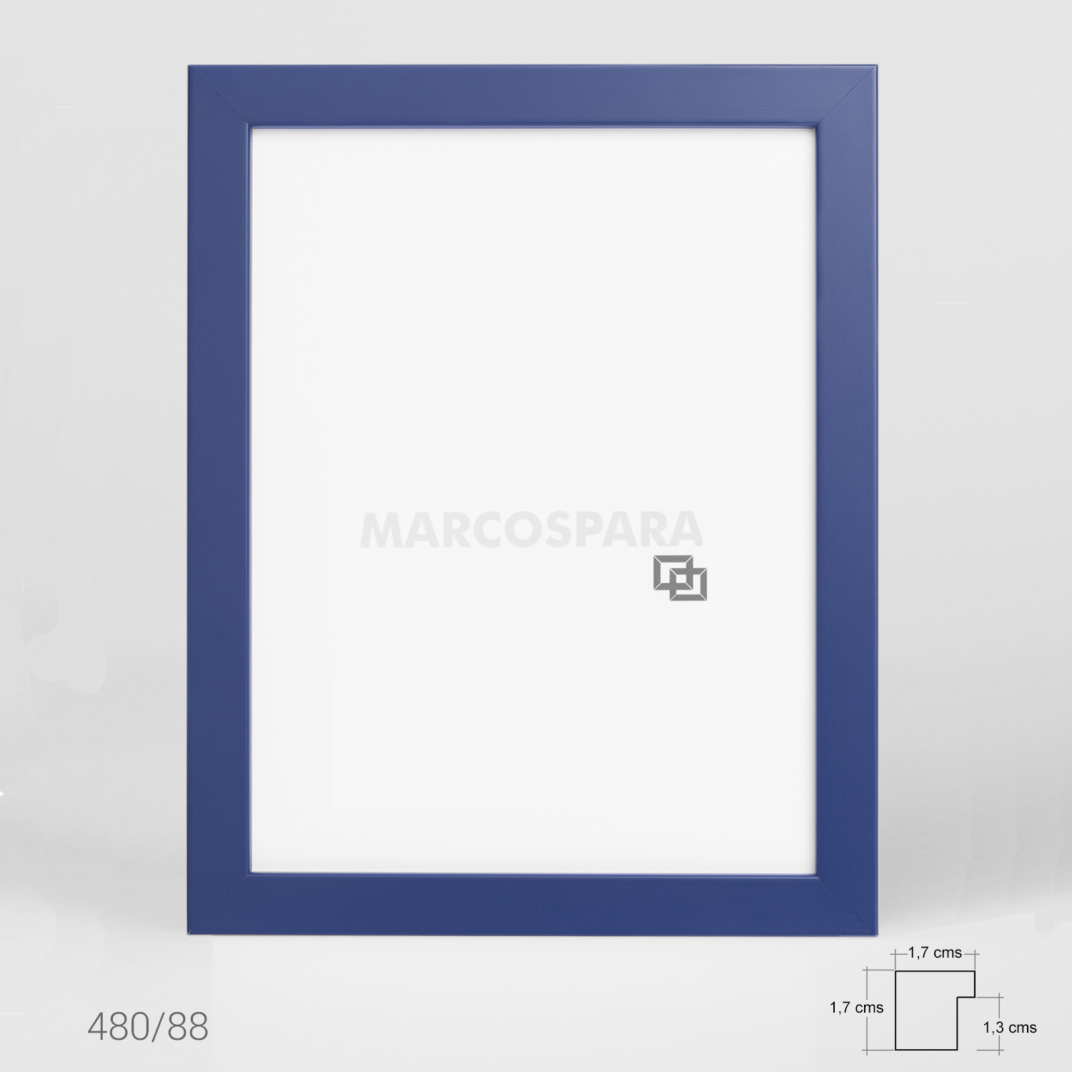 Marco Est&aacute;ndar de Madera Azul oscuro 1.7cm